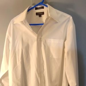 White business button down